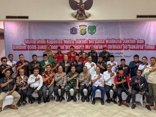 Dandim, Kapolres dan Walikota Jakarta Timur Ajak Ormas Bersatu Ciptakan Jakarta Timur Aman dan Damai