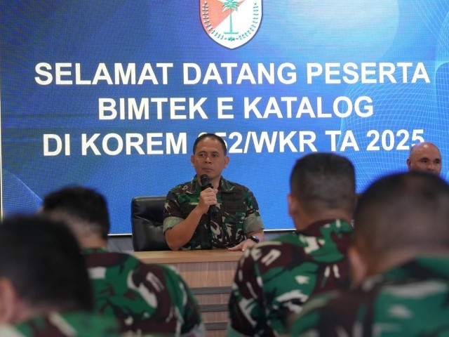 Tingkatkan Akuntabilitas Pengadaan Barang dan Jasa, Korem 052/Wkr Gelar Sosialisasi Bimtek E-Katalog