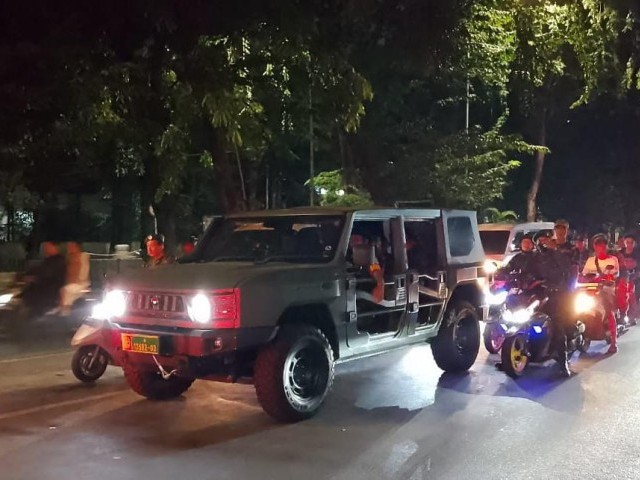 Kodim 0503/JB Giatkan Patroli Malam dengan Kendaraan Maung, Wujudkan Kamtibmas di Jakarta Barat