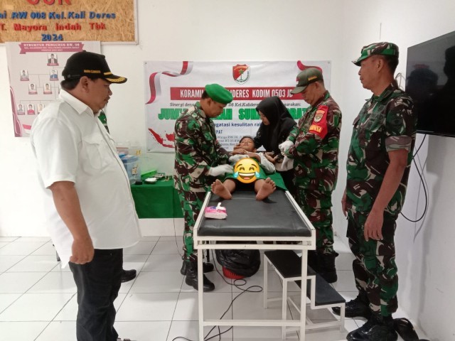 Koramil 06/Kalideres Gelar Sunatan Gratis Untuk Anak Yatim dan Dhuafa