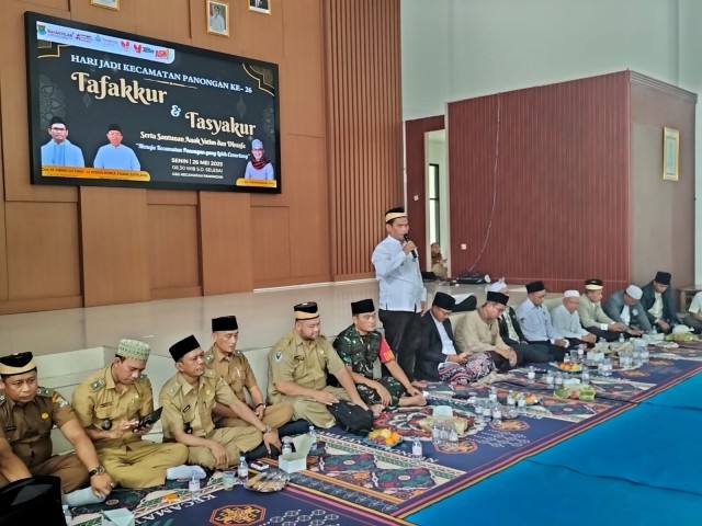 Danramil 14/Panongan Hadiri Tasyakur dan Tafakur Hari Jadi Kecamatan Panongan Ke-26