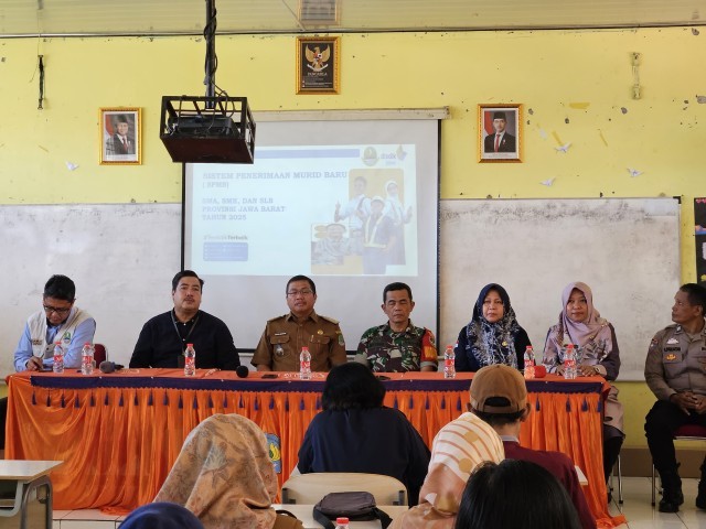 Wadanramil 02/Pondok Gede Hadiri Sosialisasi SPMB SMA/SMK/SLB Jawa Barat 2025 di Jatisampurna
