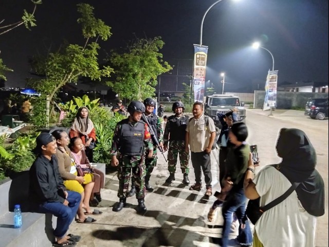 Koramil 04/Babelan Gelar Patroli Malam, Dukung Program Jam Malam Remaja/Pelajar Jawa Barat