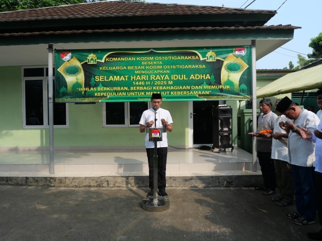 TNI Tebar Kepedulian, Kodim 0510/Tigaraksa Sembelih 29 Hewan Qurban