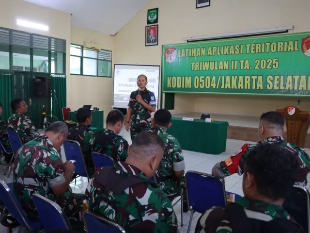 Kodim 0504/Jakarta Selatan Gelar Latihan Aplikasi Teritorial