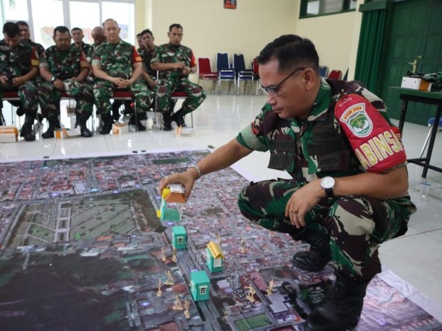 Kodim 0504/Jakarta Selatan Gelar Latihan Aplikasi Teritorial Sistem Penaggulangan Bencana Banjir