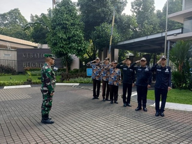 Babinsa Pondok Jaya Bina Satpam Kebayoran Height