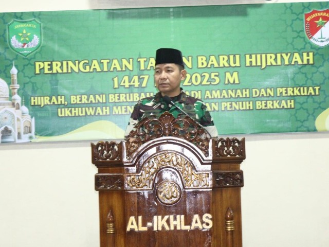 Korem 052/Wkr Menggelar Acara Peringatan Tahun Baru Islam 1 Muharram 1447 Hijriah