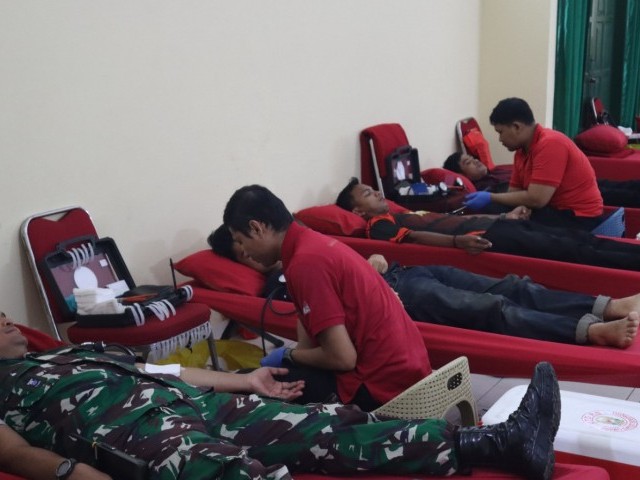 Kodim 0504/Jakarta Selatan Gelar Donor Darah Bersama RSPAD Gatot Soebroto