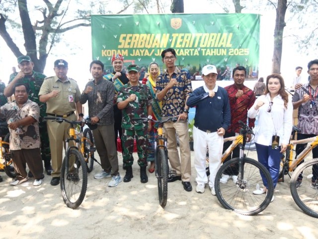 Danrem 052/Wijayakrama Hadiri Kegiatan Serbuan Teritorial Kodam Jaya di Pulau Pari dan Pulau Lancang