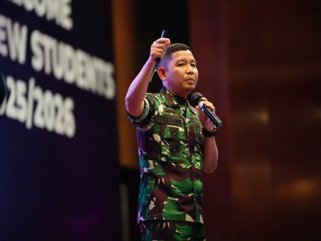 Danrem 052/Wkr Berikan Pelatihan Kepemimpinan Dasar kepada 1.000 Mahasiswa Baru UPH