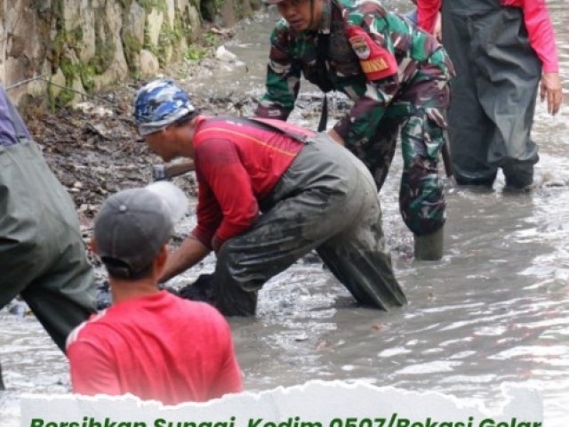 Kodim 0507/Bekasi Gelar Karya Bakti Dalam Rangka HUT ke-76 Kodam Jaya