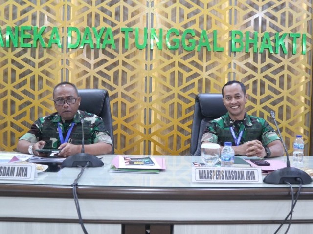 Aspers Kasdam Jaya Pimpin Rapat Kerja Teknis Bidang Personel TA. 2023