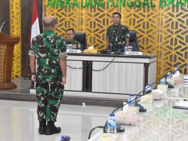 Kasdam Jaya Pimpin Entry Meeting Verifikasi Serah Terima Jabatan Pangdam Jaya/Jayakarta
