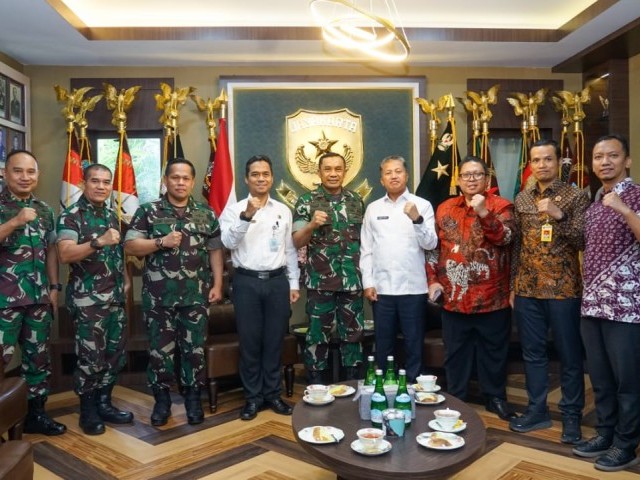 Jalin silaturahmi, Pangdam Jaya sambut Pejabat Kanwil BPN Provinsi DKI Jakarta