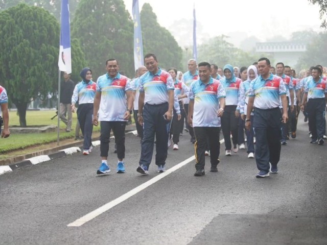 Koopsud I Gelar Olahraga Bersama Dalam Rangka HUT Ke 72