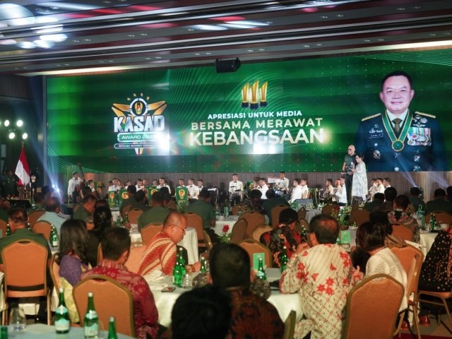 Malam Puncak Pemberian Apresiasi Kasad Award kepada Media tahun 2023