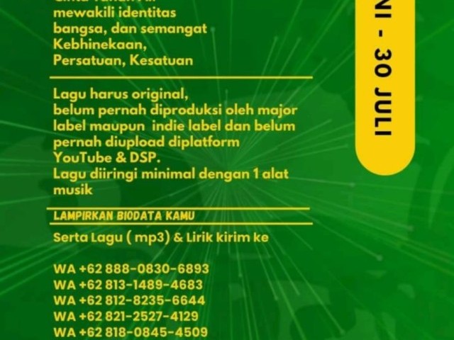 Lomba Cipta Lagu Nusantara Kodam Jaya