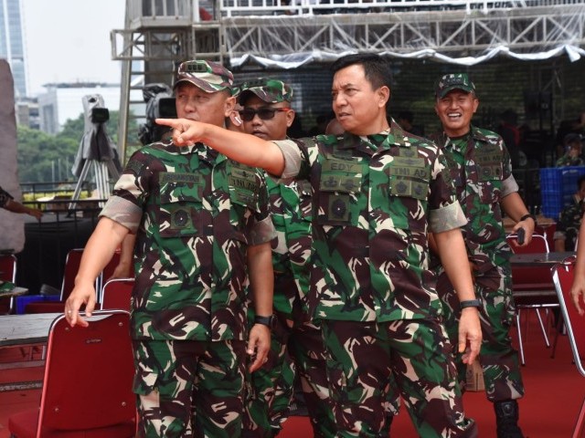 Pastikan Kesiapan Acara Jelang Puncak Panggung Hiburan HUT ke-78 TNI, Kasdam Jaya Tinjau Geladi Bersih