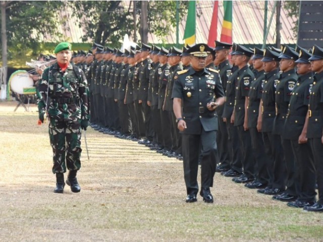 Rindam Jaya Gelar Pelantikan dan Penyumpahan Prajurit Tamtama TNI AD Gel. I TA. 2023