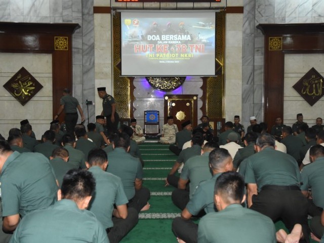 Kodam Jaya Serempak Gelar Doa Bersama Dalam Rangka HUT ke-78 TNI