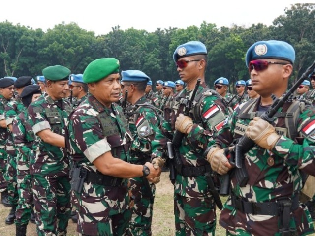 Pangdam Jaya Menghadiri Upacara Penyambutan Satgas Kizi TNI Konga XXXVII-I Minusca Car dan Milobs Milstaff Unifil, Unmiss, Minusca, Minusma, Monusco TA 2022