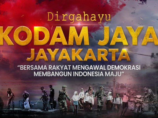 Logo dan Banner HUT ke-74 Kodam Jaya
