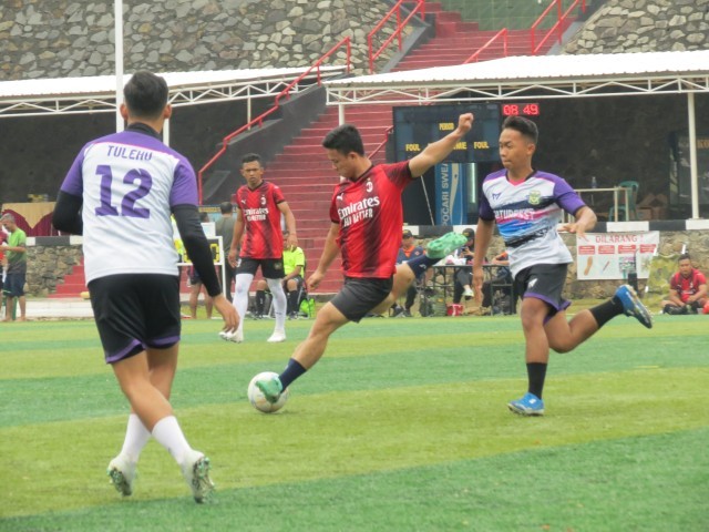 Laga Pertandingan 4 Besar Menuju Grand Final Mini Soccer Farewell Kasdam Jaya dalam rangka HUT ke-74 Kodam Jaya