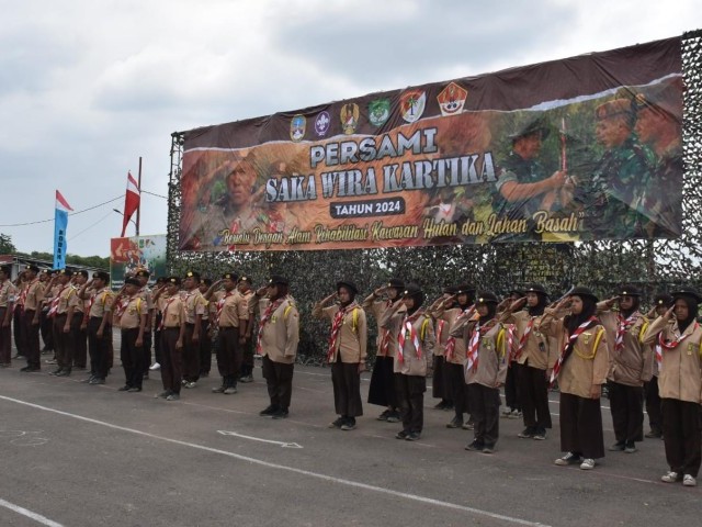 Upacara Penutupan Persami Saka Wira Kartika Tingkat Kodam Jaya Tahun 2024