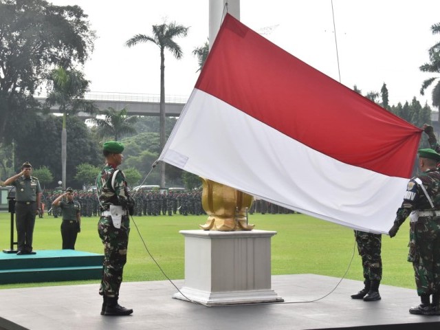 Meningkatkan Semangat Nasionalisme, Kodam Jaya Gelar Upacara Bendera Mingguan