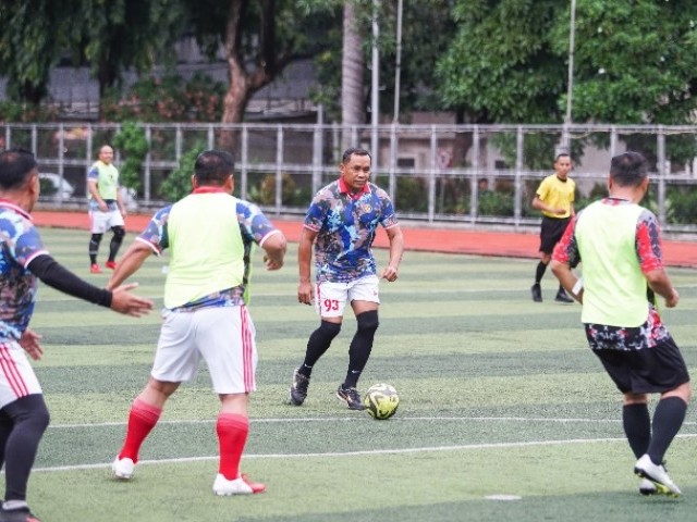 Jalin Kebersamaan, Kodam Jaya, Polda Metro Jaya dan Koops Udara 1 Gelar Pertandingan Sepak Bola