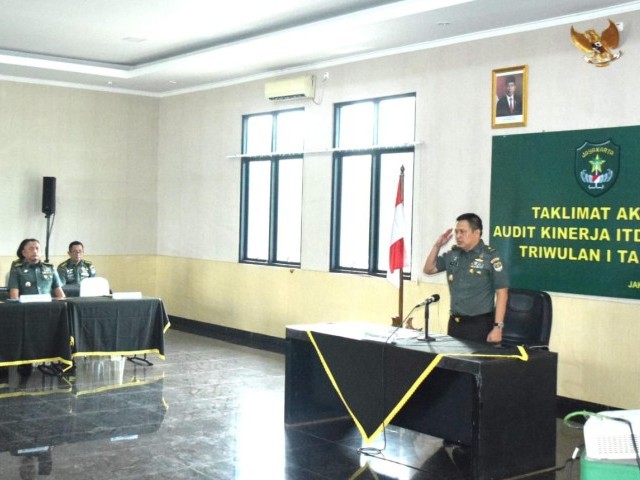 Irdam Jaya Pimpin Taklimat Akhir Audit Kinerja Itdam Jaya TW I Tahun 2024