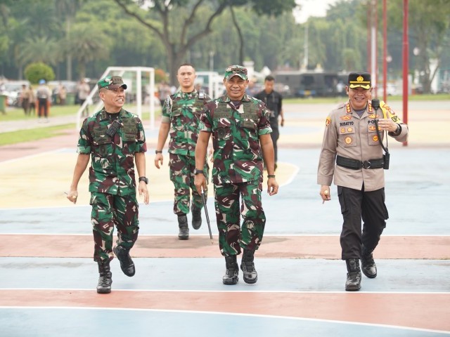Keterlibatan Kodam Jaya Dalam Gelar Pasukan Operasi Ketupat Tahun 2024, TNI - Polri siap Amankan Lebaran