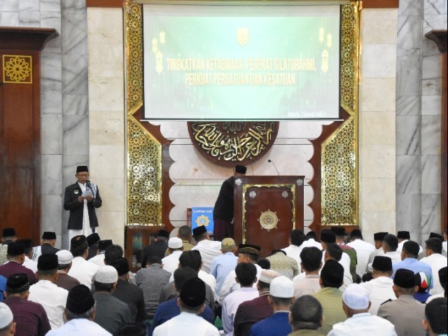 Kodam Jaya Selenggarakan Sholat Idul Fitri 1 Syawal 1445 H di Masjid Al Jihad Makodam Jaya