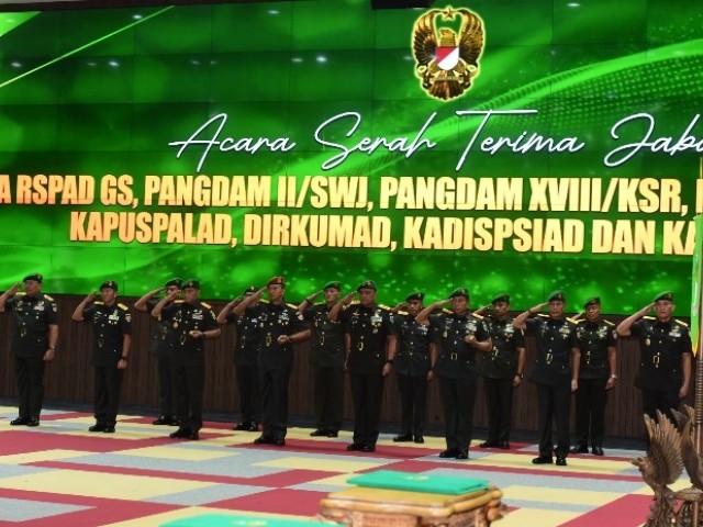 Pangdam Jaya Menghadiri Acara Serah Terima Jabatan Pejabat Dilingkungan TNI AD