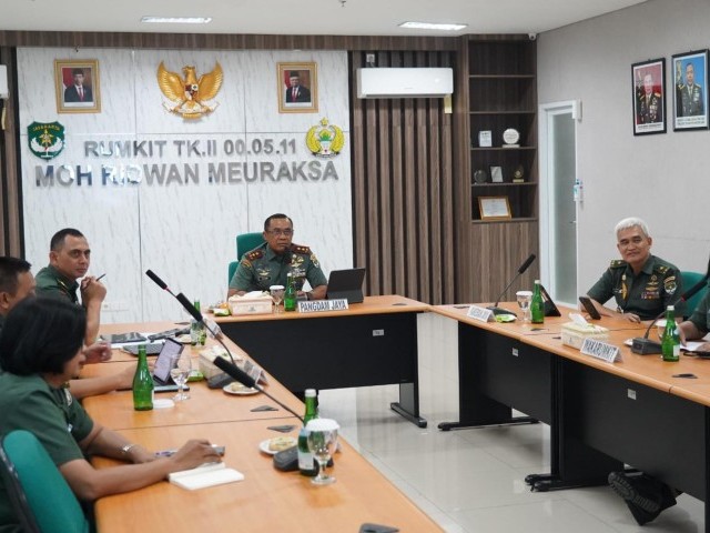 Pangdam Jaya Pimpin Rapat Dewan Pengawas BLU RS. TK II M Ridwan Meuraksa