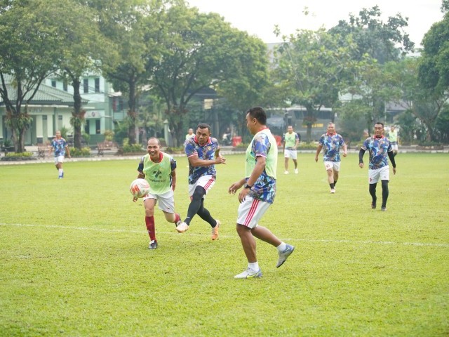 Kodam Jaya, Polda Metro Jaya dan Koopsud I TNI AU Kompak di Lapangan Sepak Bola