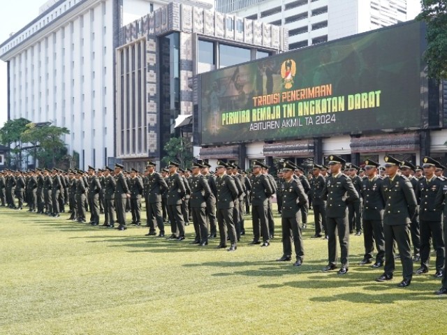 Kasad Menerima Perwira Remaja TNI AD Abituren Akmil TA 2024