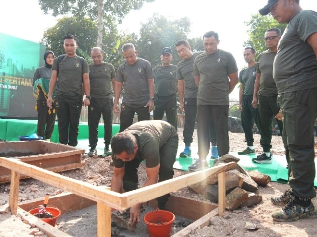 Pangdam Jaya Dampingi KASAD Hadiri Pembangunan Mess Prajurit Kostrad