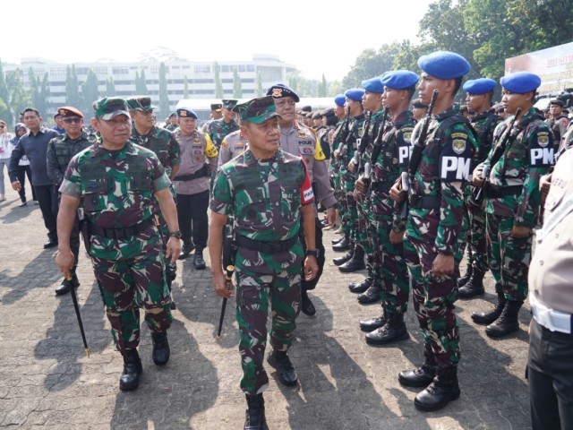 Pangdam Jaya Hadiri Apel Gelar Pasukan Operasi Pengamanan ISF & Tribrata Jaya Ta. 2024