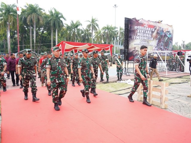 Pangdam Jaya Hadiri Gladi Peringatan HUT ke-79 TNI Tahun 2024