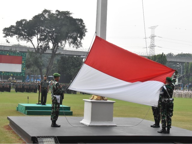 Tingkatkan Jiwa Nasionalisme, Kodam Jaya Laksanakan Upacara Mingguan