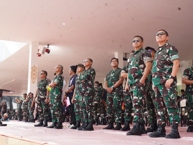 Pangdam Jaya Dampingi Panglima TNI, Saksikan Gladi Bersih Pertama Acara HUT ke-79 TNI