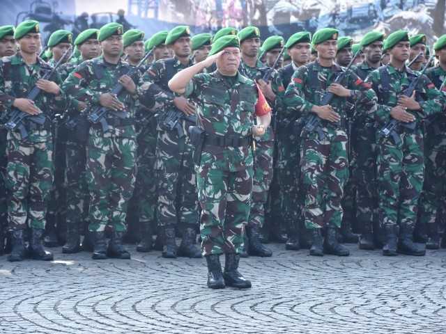 Pangdam Jaya Mengikuti Apel Gelar Pasukan Operasi Pam VVIP Pelantikan Presiden dan Wakil Presiden
