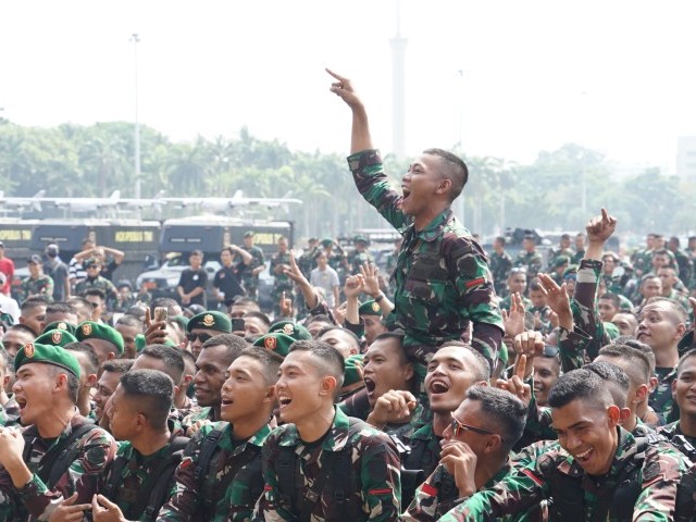 Hibur Pasukan Pengamanan, Panggung Prajurit Getarkan Monas