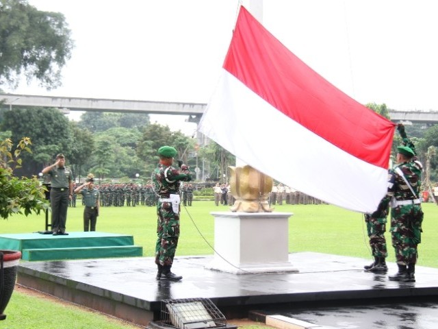 Tingkatkan Jiwa Nasionalisme dan Semangat Bela Negara, Kodam Jaya Gelar Upacara Mingguan