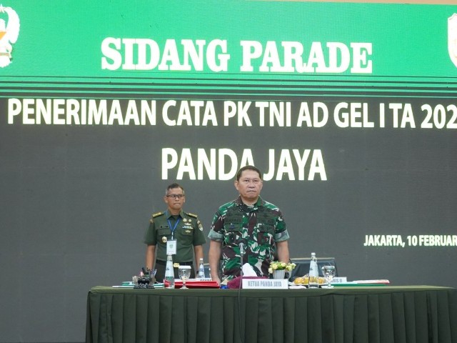 Sidang Parade Tingkat Daerah Calon Tamtama PK TNI AD Gel 1 TA. 2025 Panda Jaya