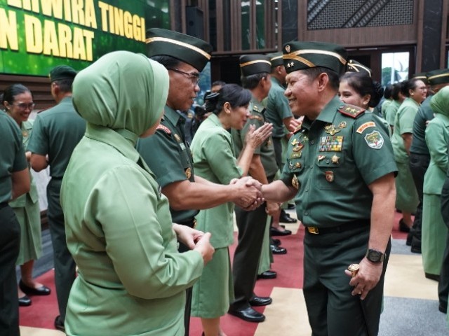 Pangdam Jaya Hadiri Laporan Korp Kenaikan Pangkat Perwira Tinggi TNI AD