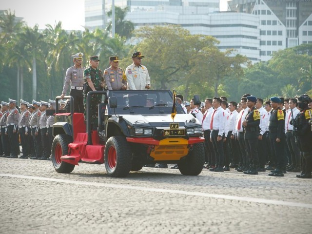 Apel Gelar Pasukan Operasi Kepolisian Terpusat Ketupat Jaya 2025