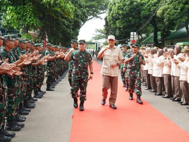 Kunjungan Kerja Menteri Pertahanan ke Rindam Jaya/Jayakarta